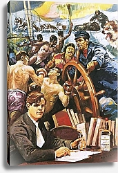 Постер Салинас Альберто The American writer, Jack London