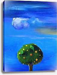 Постер Мониц Коламбус Нэнси (совр) Silver Lining over the Orange Tree, 2012,