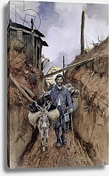 Постер Фламенг Франсуа The Donkey, Somme, 1916