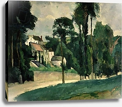 Постер Сезанн Поль (Paul Cezanne) The Road at Pontoise, 1875