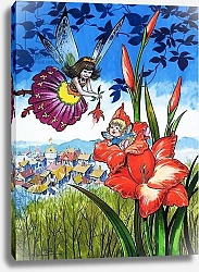 Постер Бласко Джизус (дет) Baby fairy in a flower