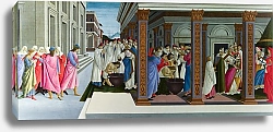 Постер Боттичелли Сандро (Sandro Botticelli) Четыре сцены из старой жизни Святого Зиновия