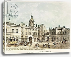 Постер Шепард Томас (последователи) A view of the Horse Guards from Whitehall engraved by J.C Sadler
