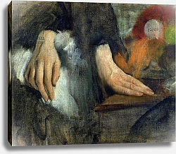 Постер Дега Эдгар (Edgar Degas) Study of Hands, 1859-60