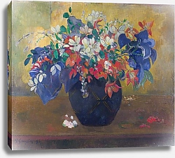 Постер Гоген Поль (Paul Gauguin) Ваза с цветами