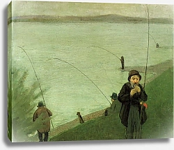 Постер Макке Огюст (Auguste Maquet) Удильщики на Рейне
