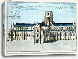 Постер Модерн Робер (грав) St. Paul's Cathedral before it was destroyed by the Fire of London c.1700