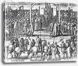 Постер Хогенберг Франц (карты) Scenes of hanging in the Flanders, 1570