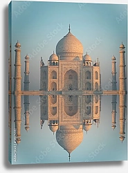 Постер Тадж-Махал с отражением в воде