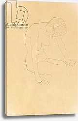 Постер Климт Густав (Gustav Klimt) Study of a Female Nude, c.1908-1909