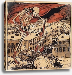 Постер Кустодиев Борис Вступление. 1905 год. Москва. 1905 2