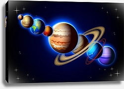 Постер Линия солнечной системы