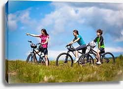 Постер Семейная велопрогулка