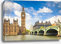 Постер Лондон, Биг Бен и Парламент