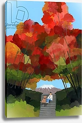 Постер Хируёки Исутзу (совр) Arch of Autumn Leaves