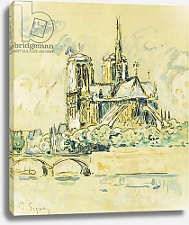Постер Синьяк Поль (Paul Signac) Notre Dame,