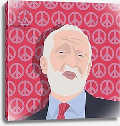 Постер Хантли Клэр (совр) Portrait of Jeremy Corbyn