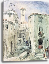 Постер Симпсон Вильям The Old Tower at Cannes, 1870