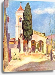Постер Ренуар Пьер (Pierre-Auguste Renoir) Церковь в Кане