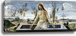 Постер Боттичелли Сандро (Sandro Botticelli) Predella panel depicting the Resurrection, from the St. Barnabas Altarpiece