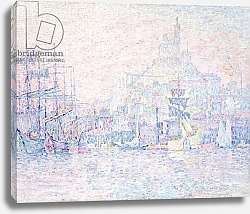 Постер Синьяк Поль (Paul Signac) Marseille, La Bonne Mere, Morning Mist, 1907