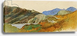 Постер Уоттс Джордж Mountain Landscape, 1843-47