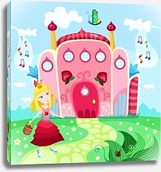 Постер Розовый замок принцессы