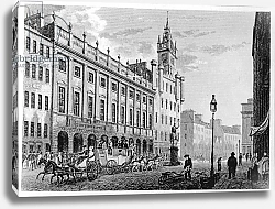 Постер Нокс Джон View of The Town Hall, Exchange, Glasgow, engraved by Joseph Swan, 1828