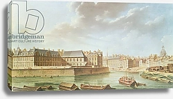 Постер Рагуне Николя The Ile Saint-Louis and the Hotel de Bretonvilliers in 1757