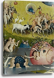 Постер Босх Иероним The Garden of Earthly Delights: Allegory of Luxury, detail of the central panel, c.1500 6