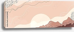 Постер Абстрактный пейзаж с горами 26