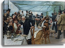 Постер Биргер Хьюго The Scandinavian Artists’ Lunch at Café Ledoyen, Paris; Varnishing Day 1886