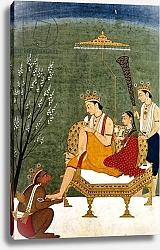 Постер Школа: Индийская Seventh Incarnation of Vishnu as Rama-Chandra: Rama and Sita Reunited
