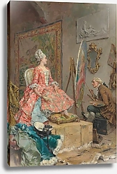 Постер Кеммерер Фредерик Sitting for her Portrait