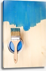 Постер Покраска в синий цвет