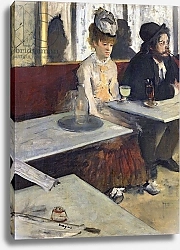 Постер Дега Эдгар (Edgar Degas) In a Cafe, or The Absinthe, c.1875-76