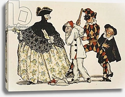 Постер Сомов Константин Comedie Italienne, 1918