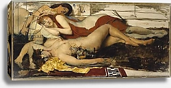 Постер Альма-Тадема Лоуренс (Lawrence Alma-Tadema) Exhausted Maenides, c.1873-74