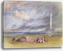 Постер Тернер Уильям (William Turner) Yarmouth Sands, c.1824-30