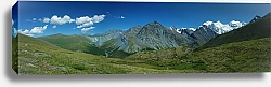 Постер Россия, Алтай. Панорама с горой Белуха