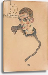 Постер Шиле Эгон (Egon Schiele) Self Portrait; Selbstbildnis, 1914