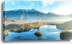 Постер Остров на озере Блед, Словения