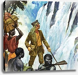 Постер МакКоннел Джеймс David Livingstone discovers the Victoria Falls