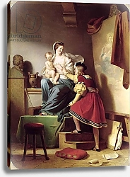 Постер Фрагонар Александр Raphael Adjusting his Model's Pose for his Painting of the Virgin and Child