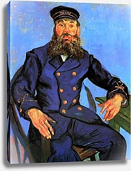 Постер Ван Гог Винсент (Vincent Van Gogh) Портрет почтальона Жозефа Рулена 4