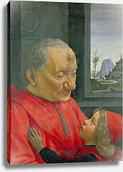 Постер Гирландайо Доменико An Old Man and a Boy, 1480s