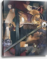 Постер Швиттерс Курт Construction for noble ladies, 1919, by Kurt Schwitters, collage with cardboard, metal and wood, 103x84 cm.