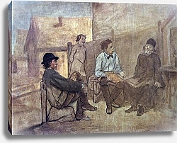 Постер Перов Василий Разговор студентов с монахом. 1871