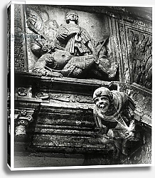 Постер Мардсен Симон (чбф) Gargoyle and sculpture from the 'Grosse Wendelstein' staircase, Schloss Hartenfels, Torgau