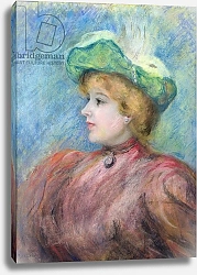 Постер Ренуар Пьер (Pierre-Auguste Renoir) Portrait of Mademoiselle Dieterle